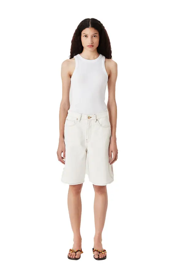 Bermuda Shorts with Braided Opening 1 Image