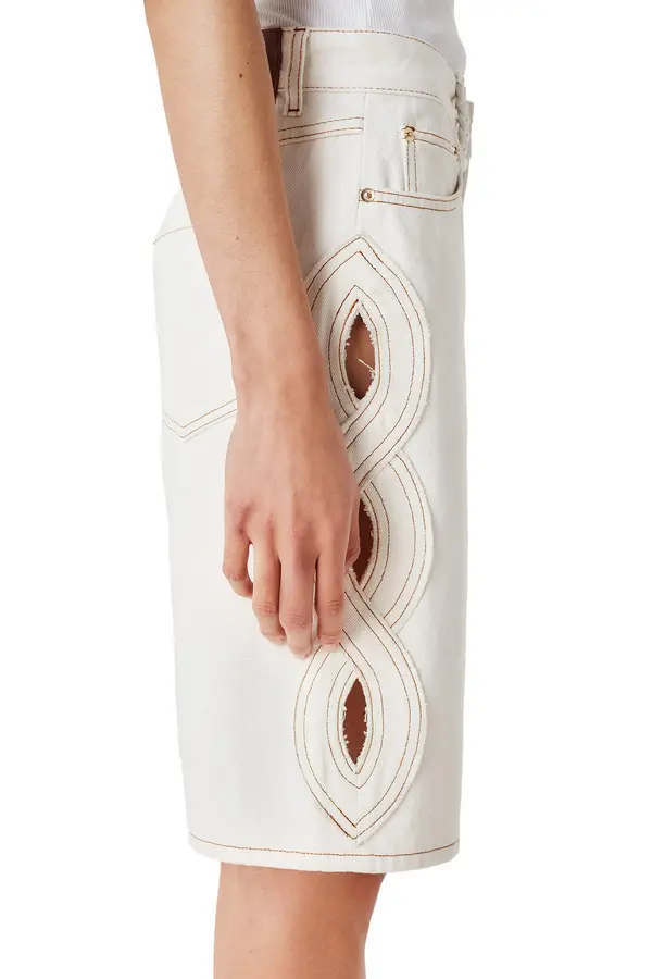 Bermuda Shorts with Braided Opening 3 Image