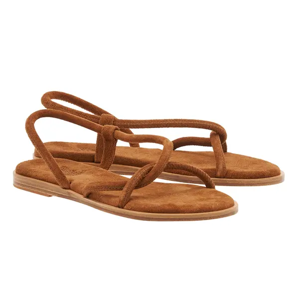 Minimalist Suede Slingback Sandals 1 Image