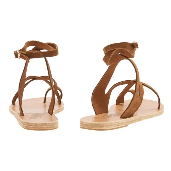 Suede Multi-Strap Sandals 1 Image