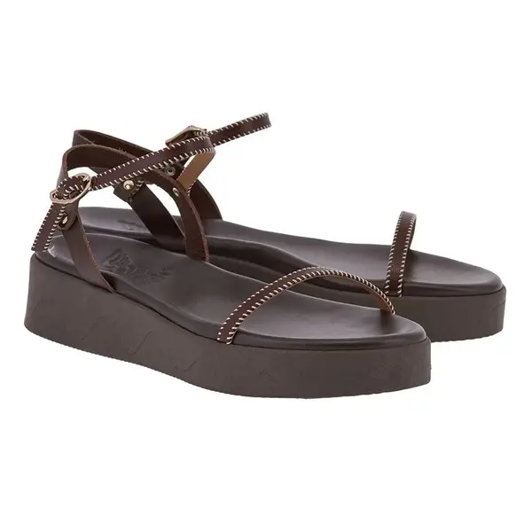 Flatform Strappy Sandals with Artisan Detail 2 Image