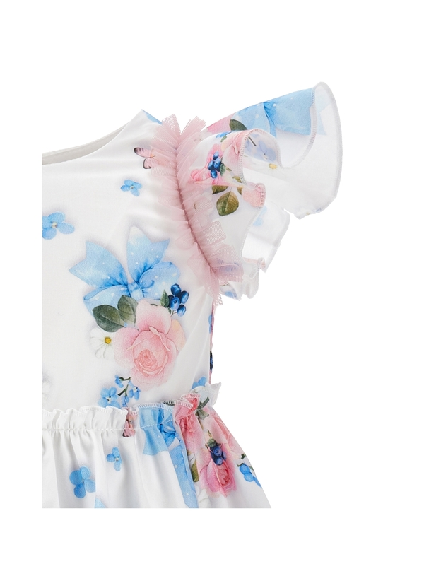 Floral & Bows Short Sleeve Dress 2 Image