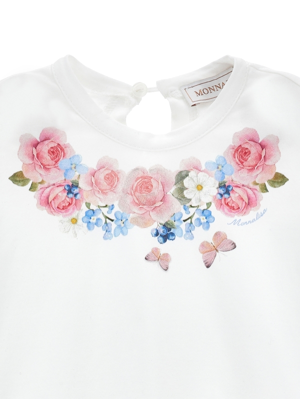 Floral Butterfly Ruffle Dress 1 Image