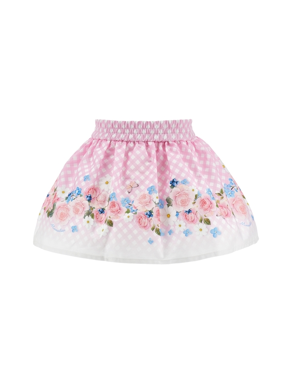 Floral Checkered Skirt 1 Image