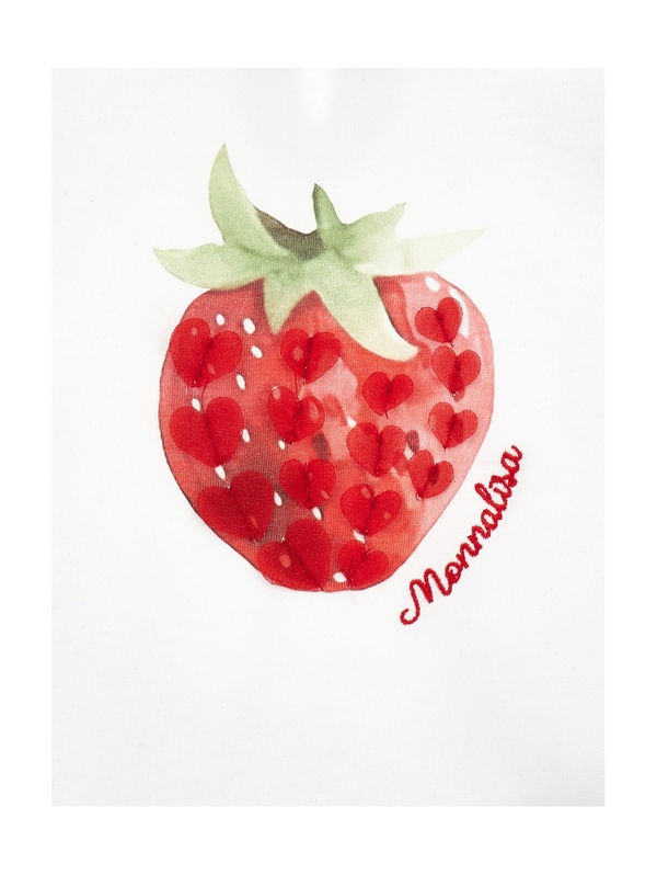 Baby Girl Strawberry Short Seeve T-Shirt 1 Image