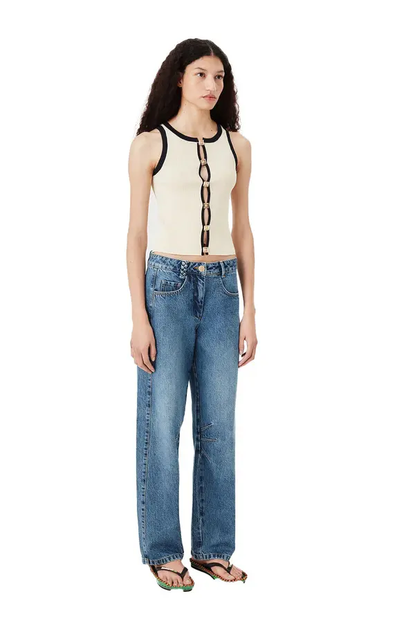 Two-tone Mesh Top 2 Image