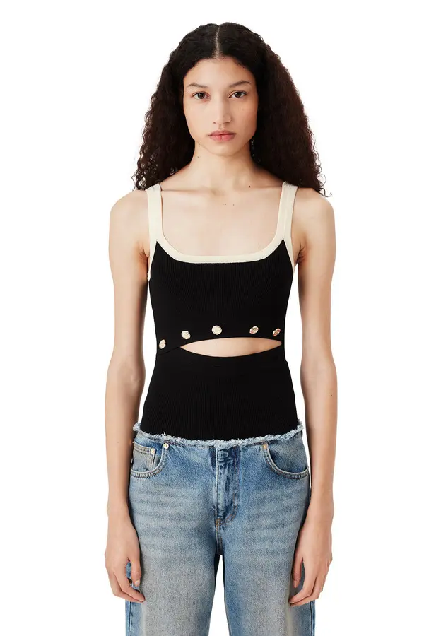 Button-front Knit Top 2 Image