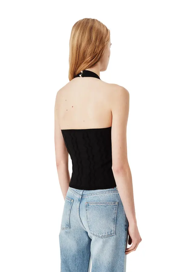 Mesh Halter Neck Top 3 Image