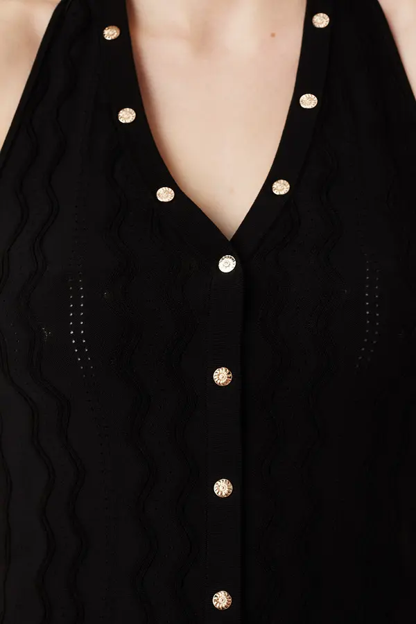 Mesh Halter Neck Top 4 Image