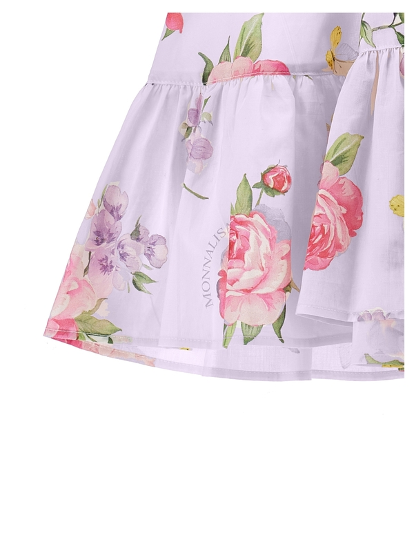 Ruffle Floral Chiffon Dress 2 Image