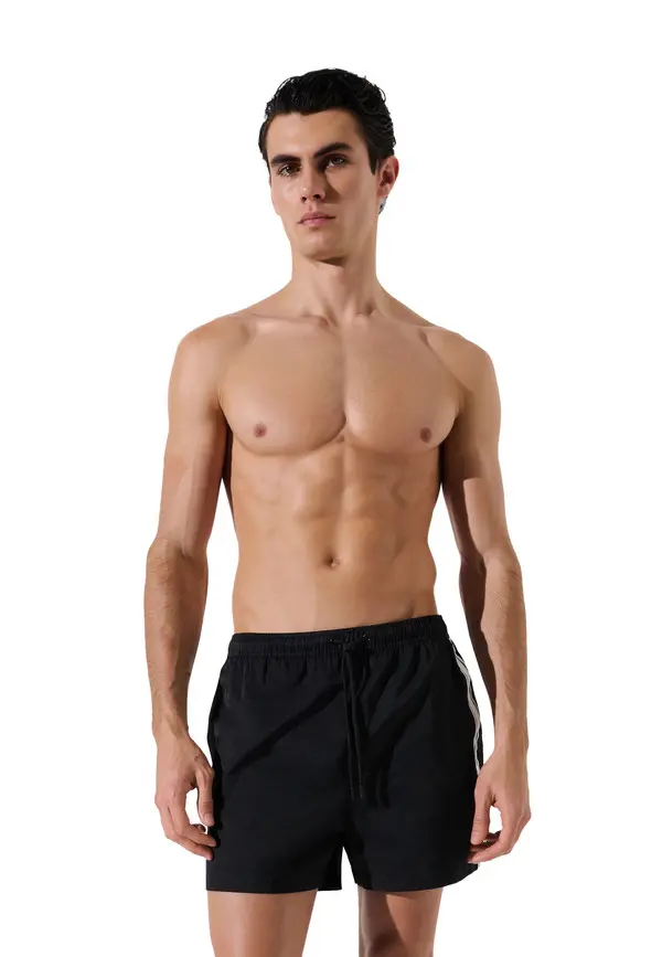 Elongated Logo Board Shorts 1 Image