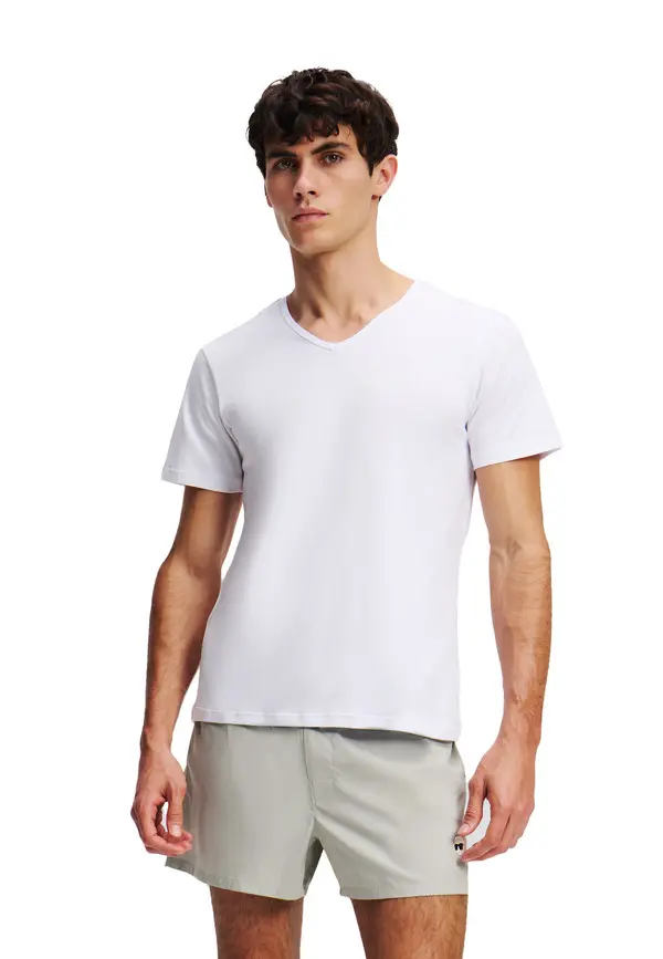 Pack of 2 - V-neck Logo T-shirt 2 Image