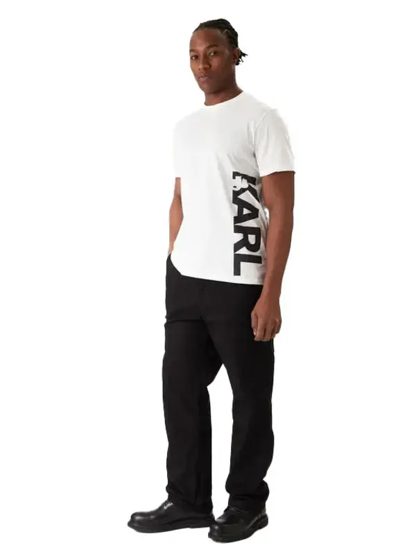 High Waist Carpenter Pants with Denim Pockets 2 Image