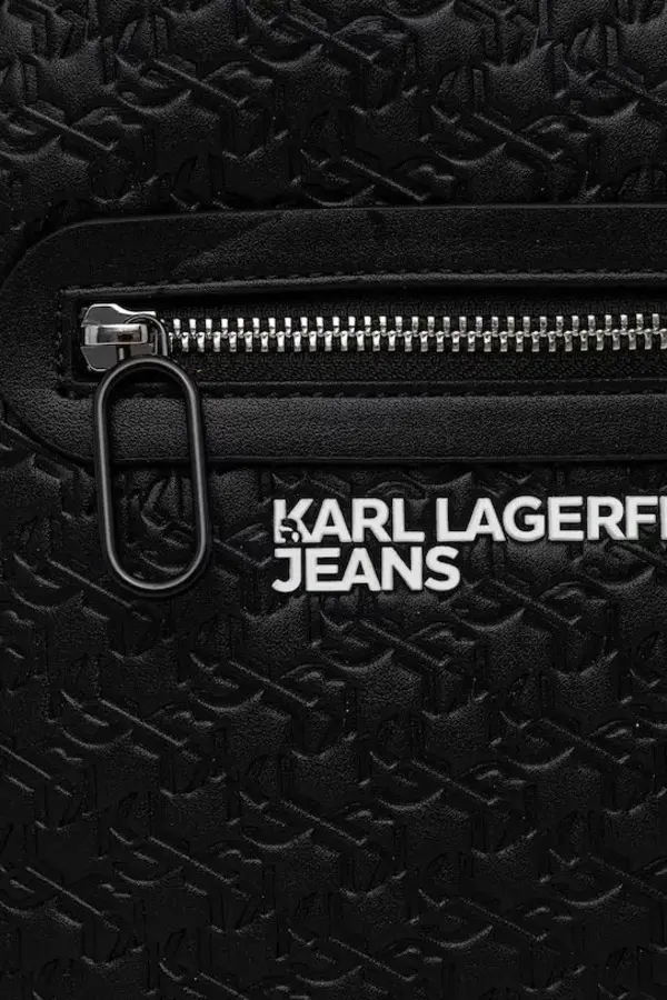 Leather Monogram Embossed Messenger Bag 1 Image