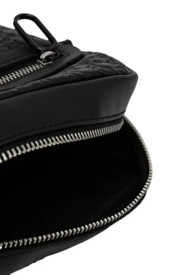 Leather Monogram Embossed Messenger Bag 2 Image