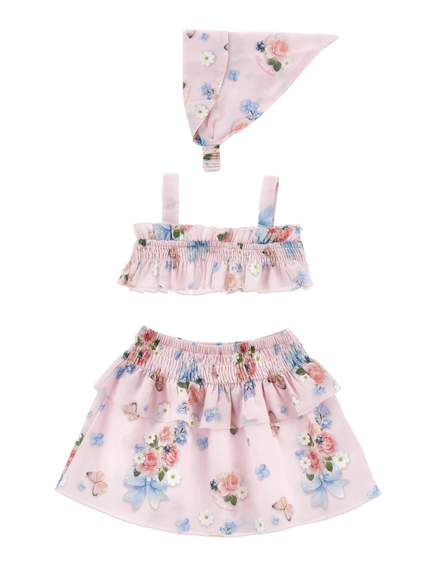 Lightweight Set with Flowers and Butterflies 1 Image