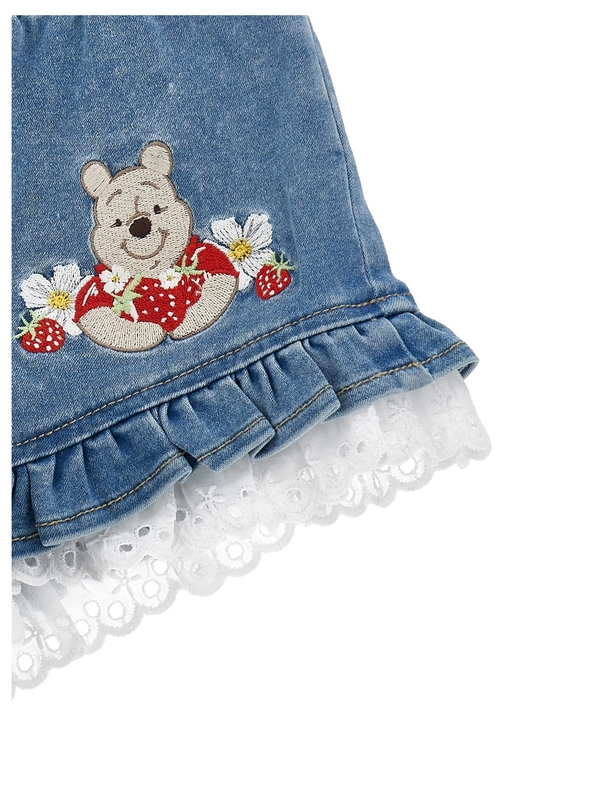 Baby Girl Winnie the Pooh Denim Shorts 1 Image