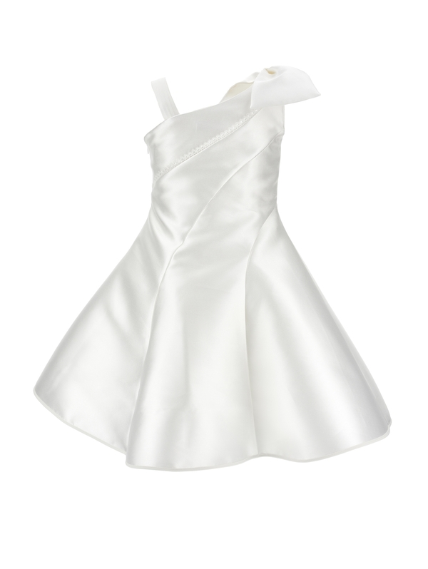 One-shoulder Dress with Bow 1 Image