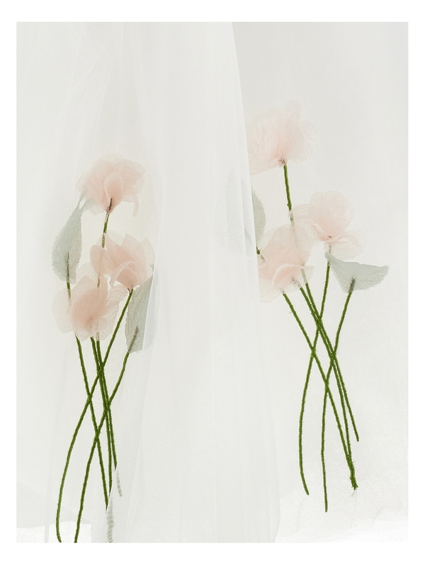 Tulle Dress with Flowers 1 Image