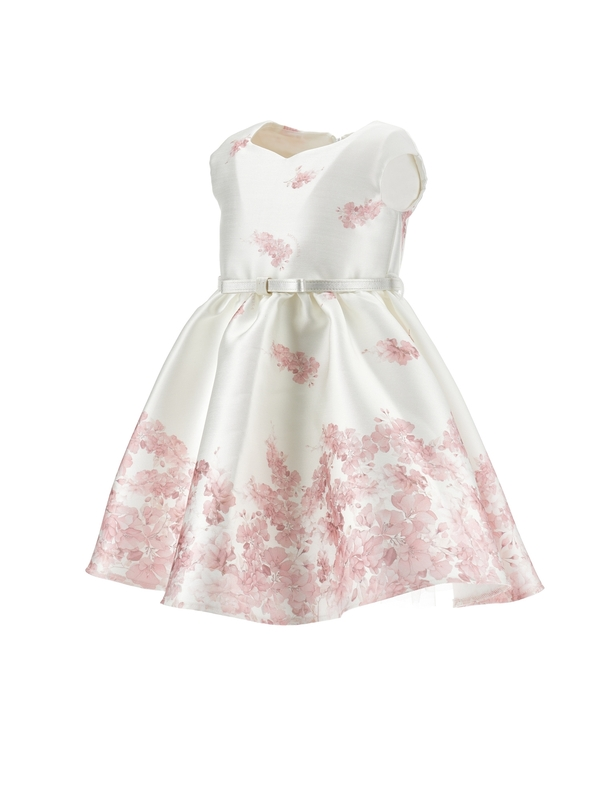 Floral Dress with Belt 2 Image