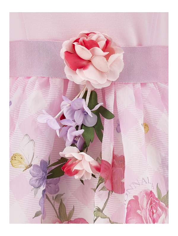 Lavender Floral Party Dress 1 Image