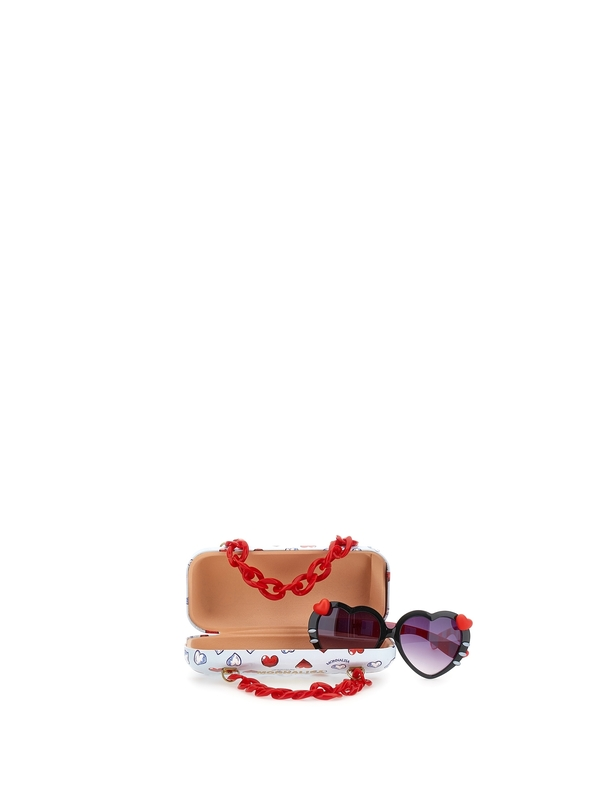 Kids Girls Heart Sunglasses 1 Image