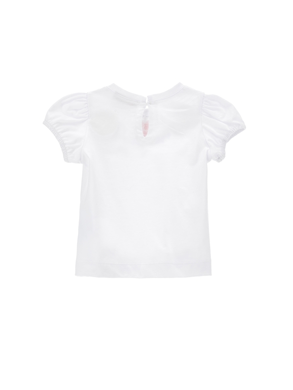 Short Sleeve T-shirt with Flower Prints 2 Image