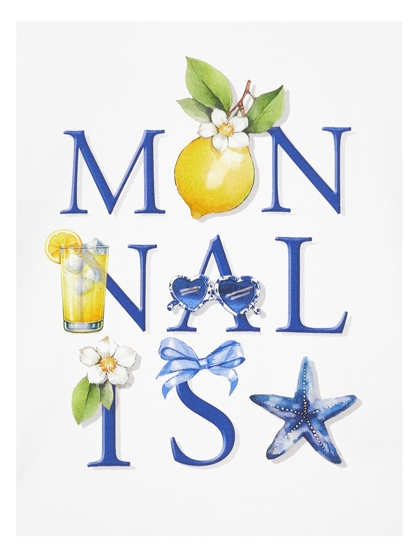 Short Sleeve T-shirt with Lemon Print 1 Image