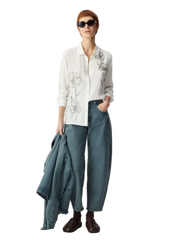 Embroidered Long Sleeve Shirt 1 Image