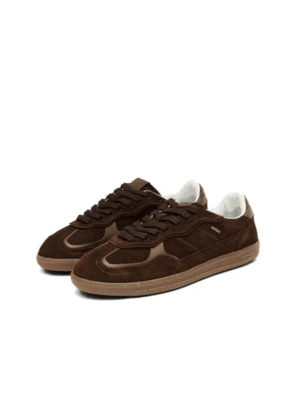 Leather Suede Retro Sneakers 1 Image