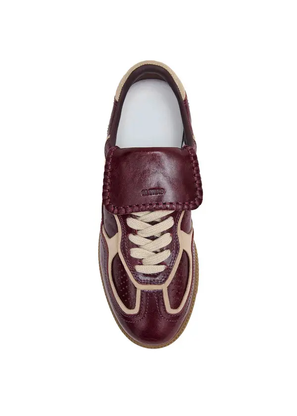 Patent Deep Burgundy Leather Sneakers 1 Image