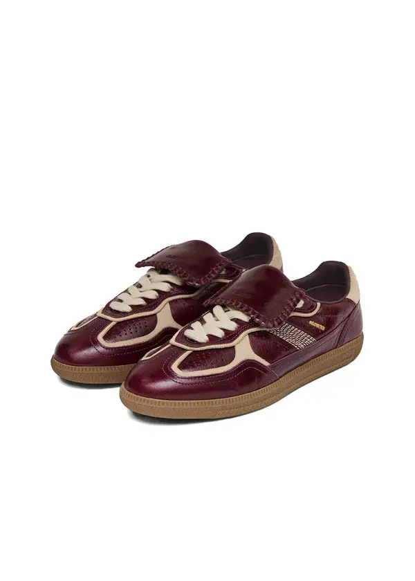 Patent Deep Burgundy Leather Sneakers 2 Image