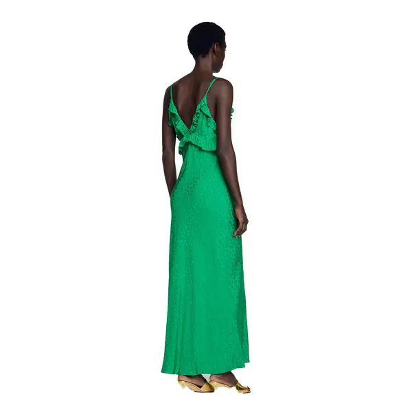 V-neck Maxi Dress With Straps 1 Image