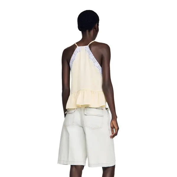 Flowing Fit Ruffled Top 1 Image