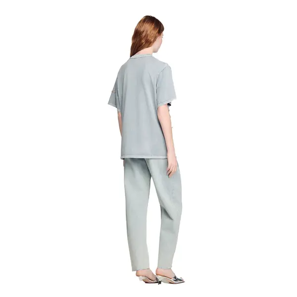 Loose Fit Rhinestone T-Shirt 1 Image