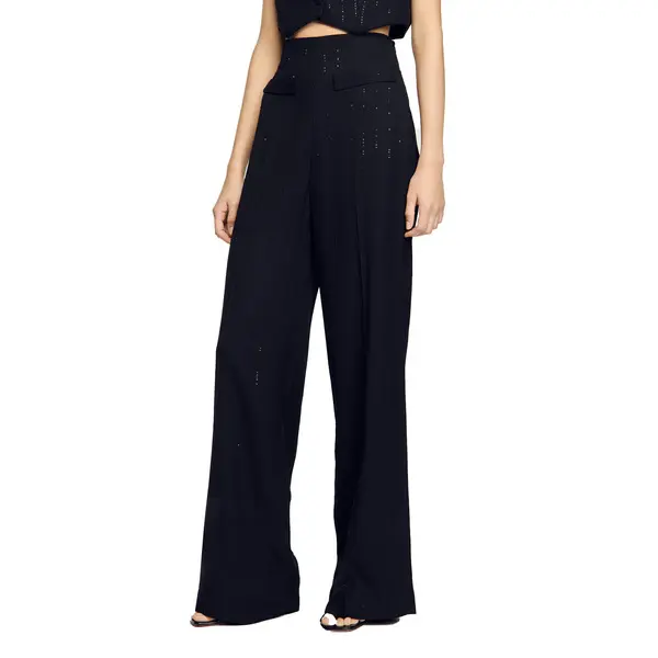 Sequinned Suit Trousers 2 Image