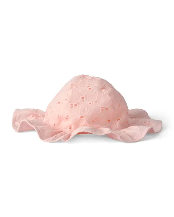 Baby Girl Floral Sunhat - Pink 1 Image