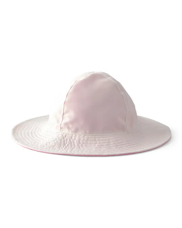 Baby Girl Reversible Swim Hat - Pink/White 1 Image