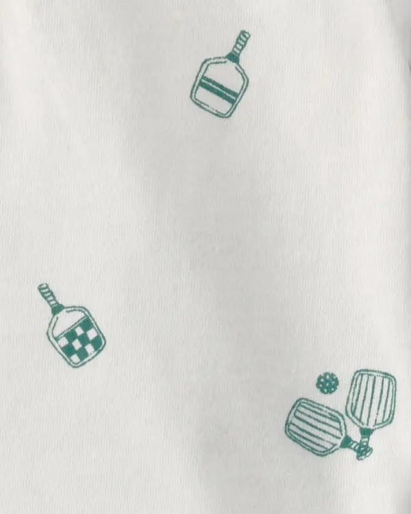 Baby Boy 3-Piece Pickleball Short-Sleeve Top, Bodysuit & Short Set 3 Image