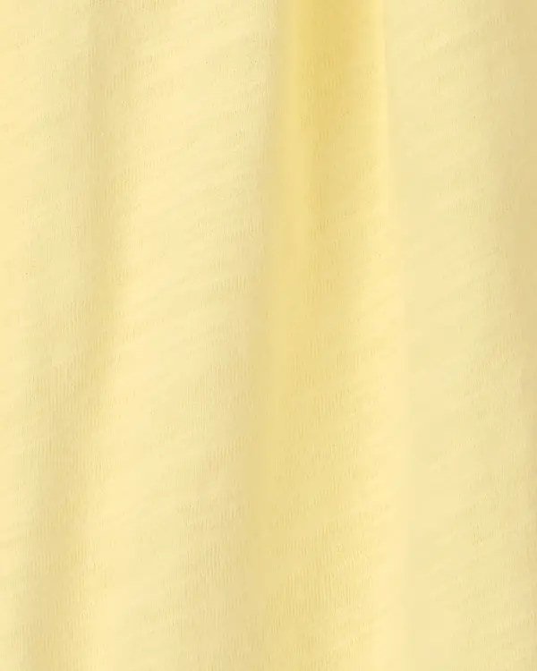 Kids Baby Girl Ruffle Eyelet Sleeveless Romper - Yellow 1 Image