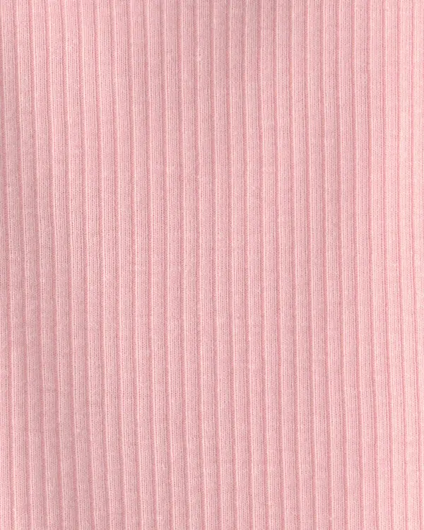 Baby Girl 2-Piece Chambray Romper Set - Pink/Blue 1 Image