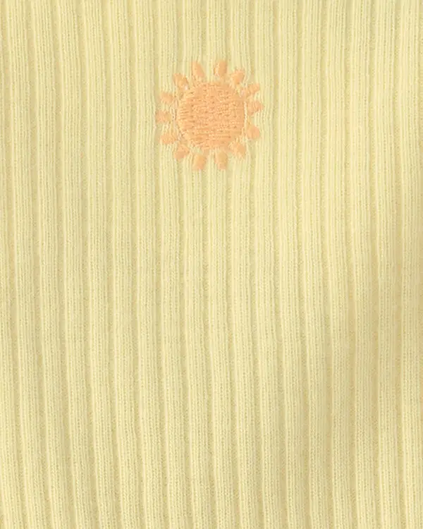 Baby Girl Sunshine Short-Sleeve Bodysuit Dress - Yellow 1 Image