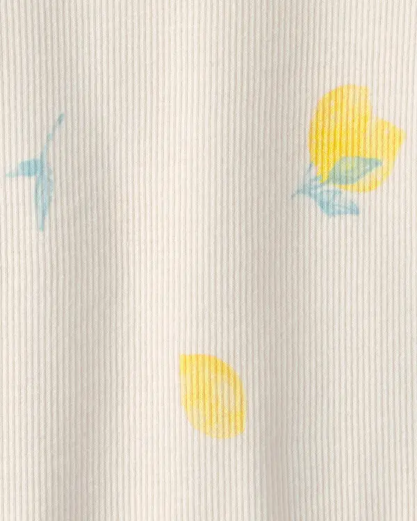 Baby Lemon Graphic Bodysuit - Ivory 1 Image