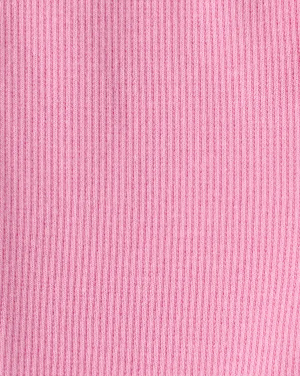 Baby Girl Rib Pants - Pink 1 Image