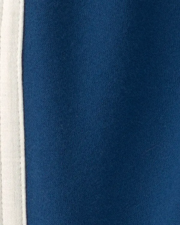 Baby Boy French Terry Pants - Navy Blue 1 Image