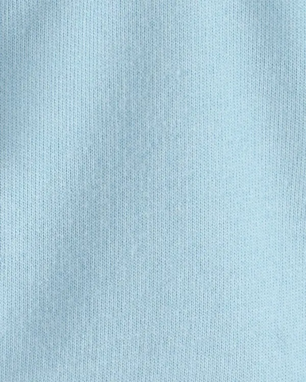 Baby Boy French Terry Zip-Up Hoodie - Blue 1 Image