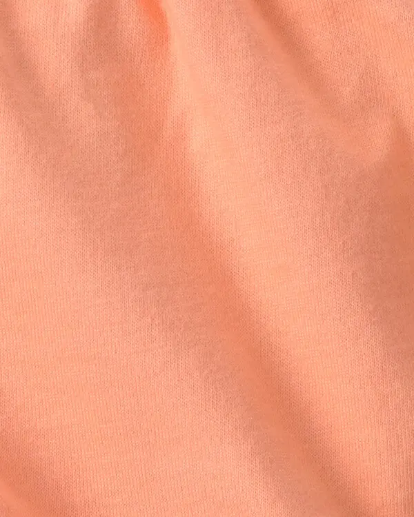 Baby Girl 2-Pack Flutter-Hem Fashion Shorts - Orange/Blue 1 Image