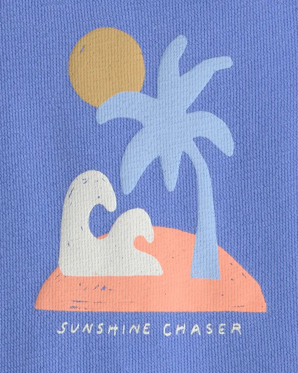 Baby 'Sunshine Chaser' Sleeveless Romper - Blue 1 Image