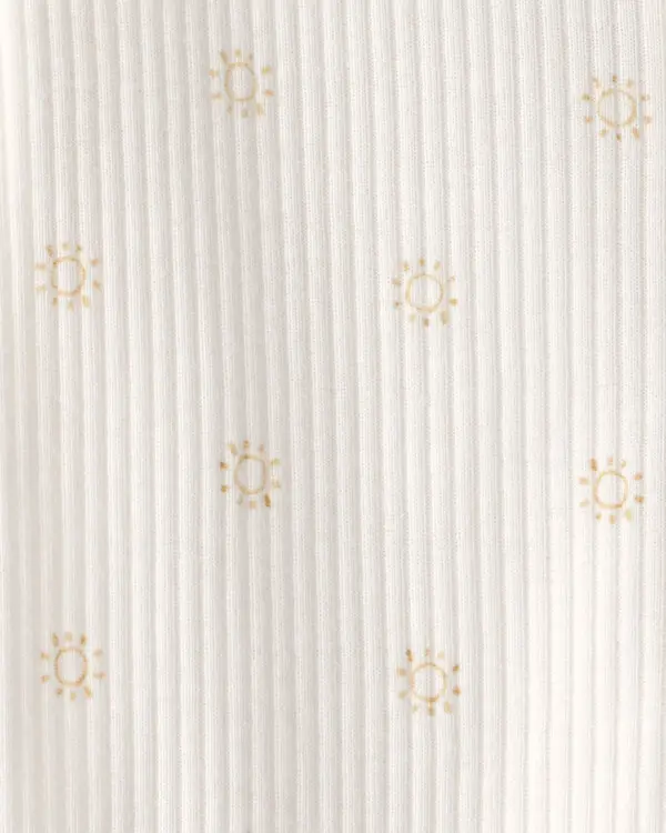 Baby Sunshine 2-Way Zip Sleeper - White 1 Image