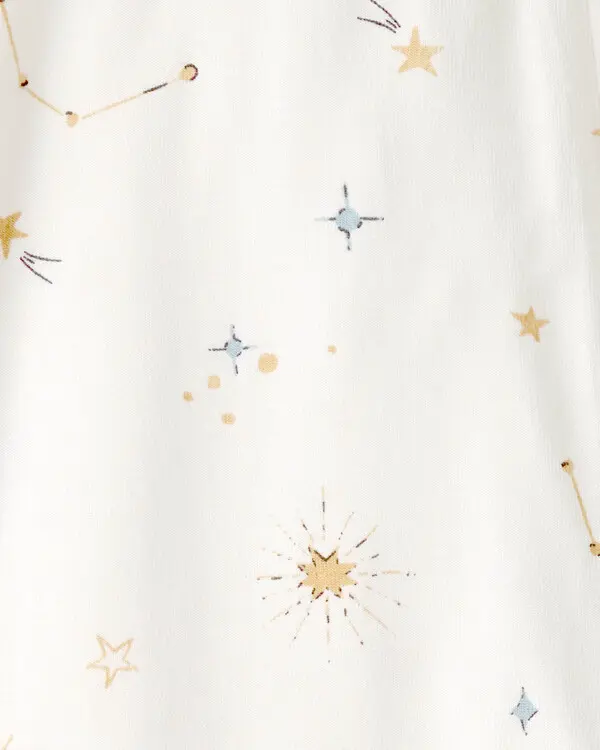  Baby Constellation 2-Way Zip PurelySoft Sleeper - Cream 1 Image